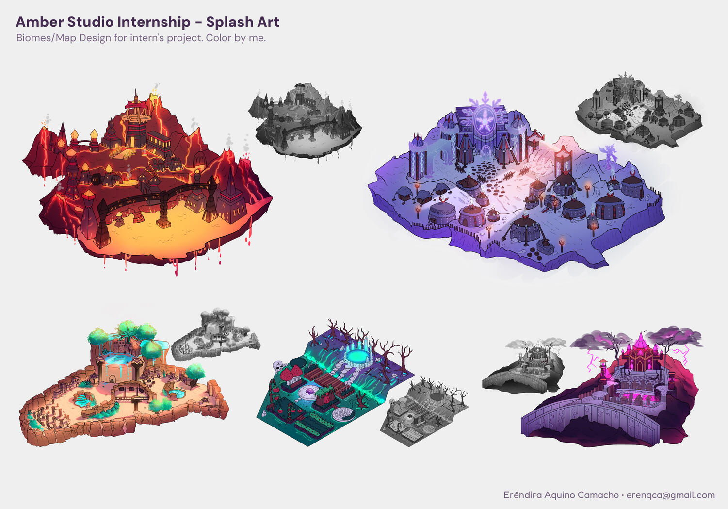 Biomes/Maps Design for intern's project: Overtrone. Color by me. Biomes/Maps Design for intern's project: Overtrone. Color by me.