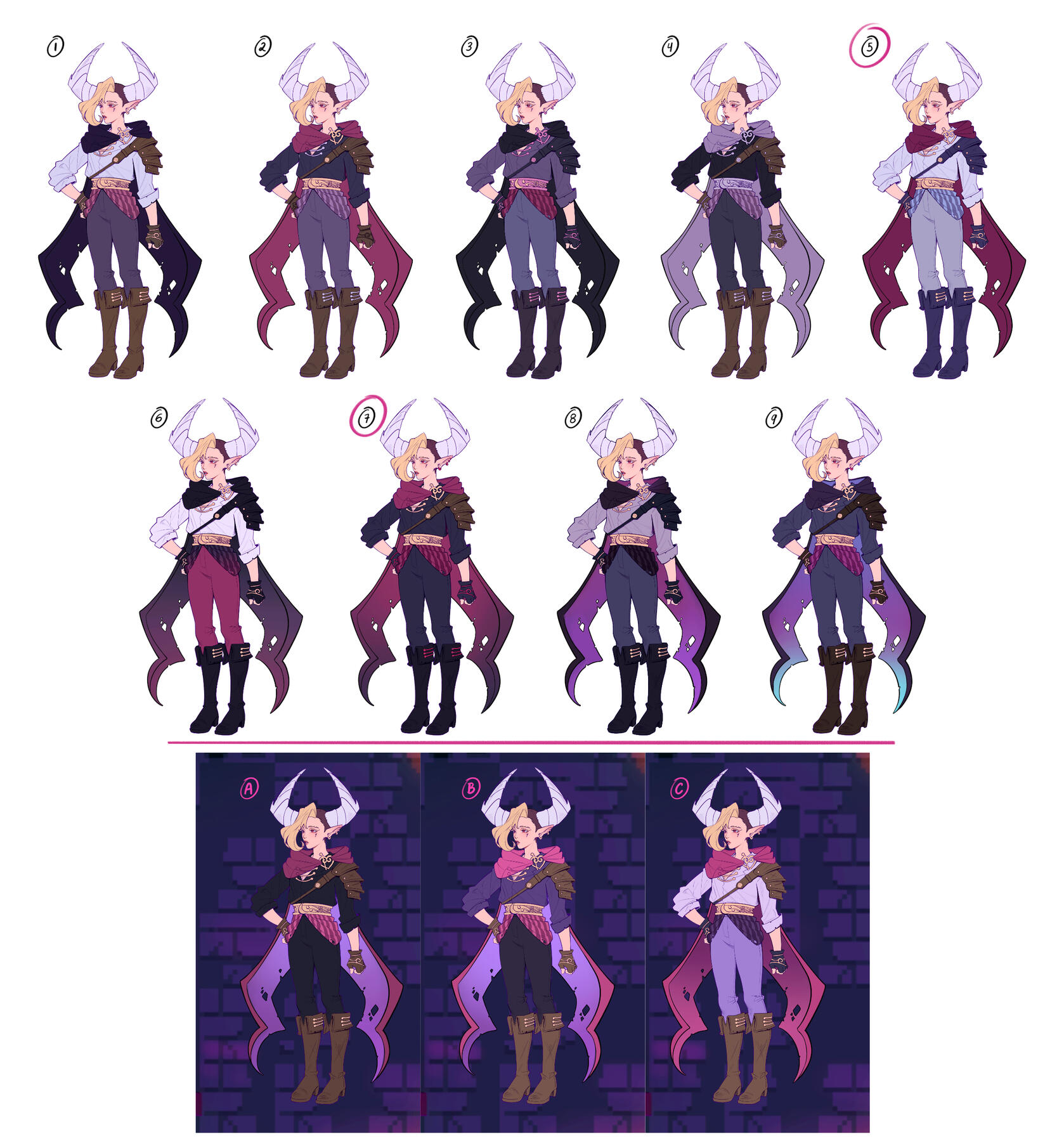 Artemisa alternative outfit development